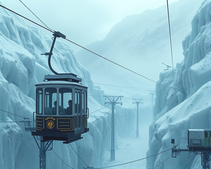 cable car, onion, ice